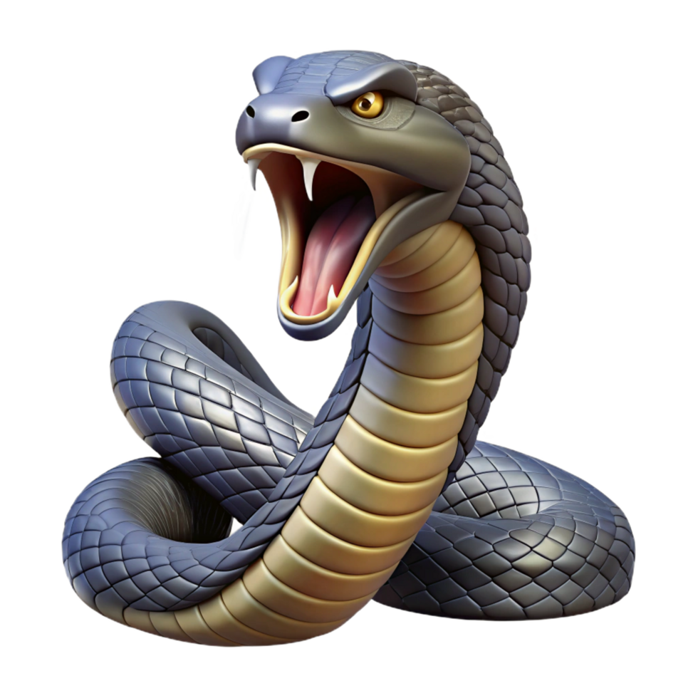 impressive vintage A Hissing Cobra Ready to Strike exclusive png