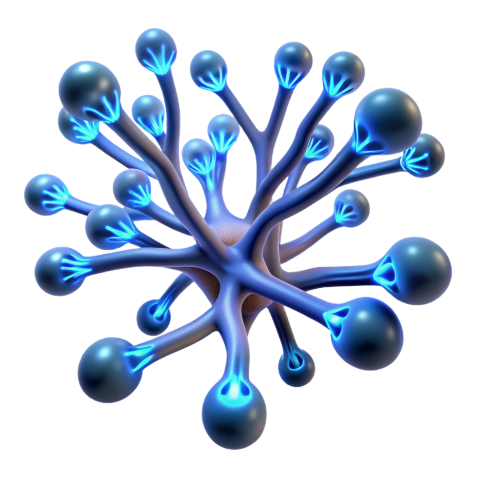 magnificent artistic A Complex Network of Branching 4K png