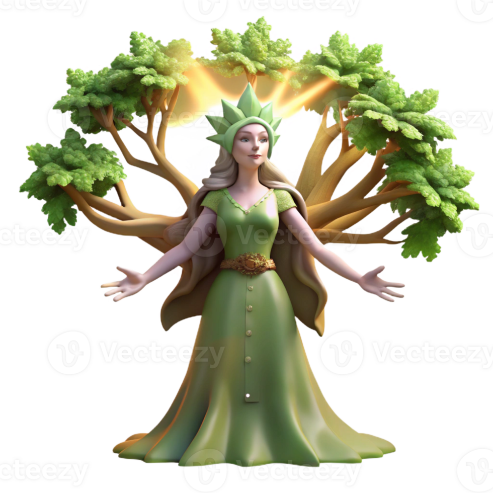 wonderful vintage An Ethereal Dryad Emerging from a genuine png