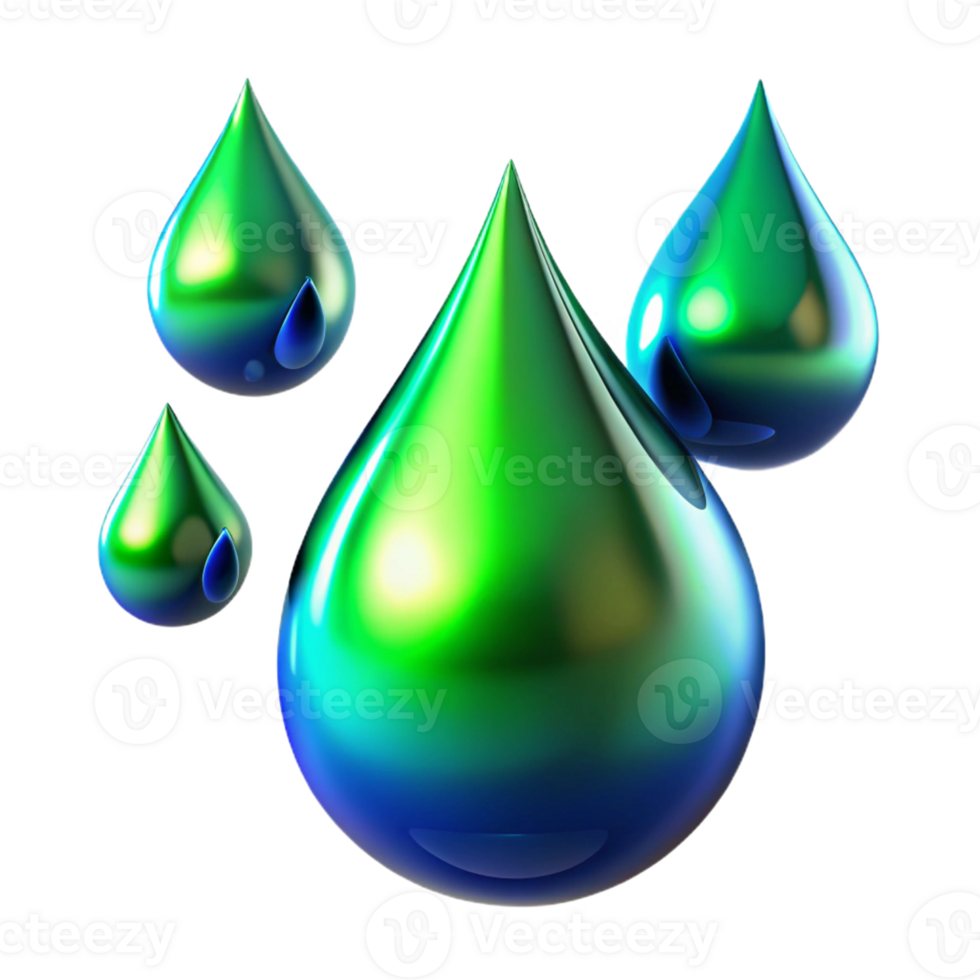 stunning contemporary Liquid Mercury Droplets Suspended in Mid professional png