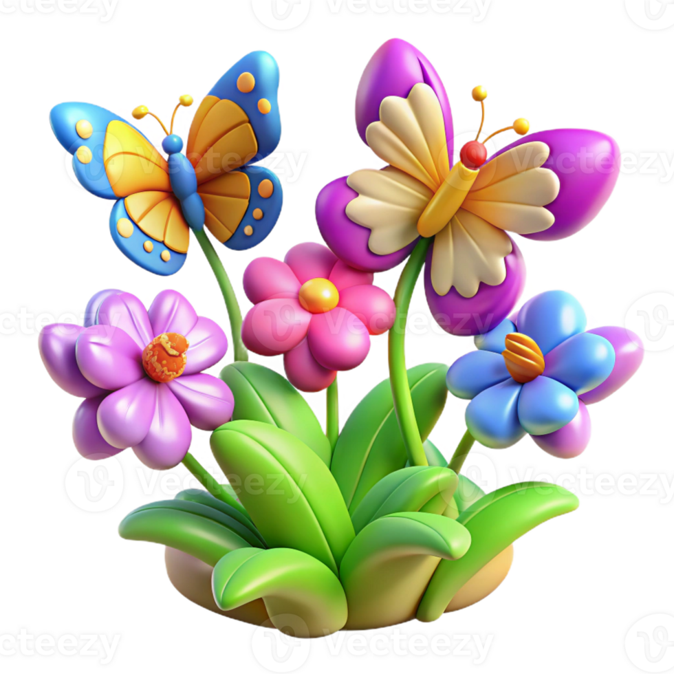 elegant contemporary A Group of Butterflies Fluttering Around high resolution png