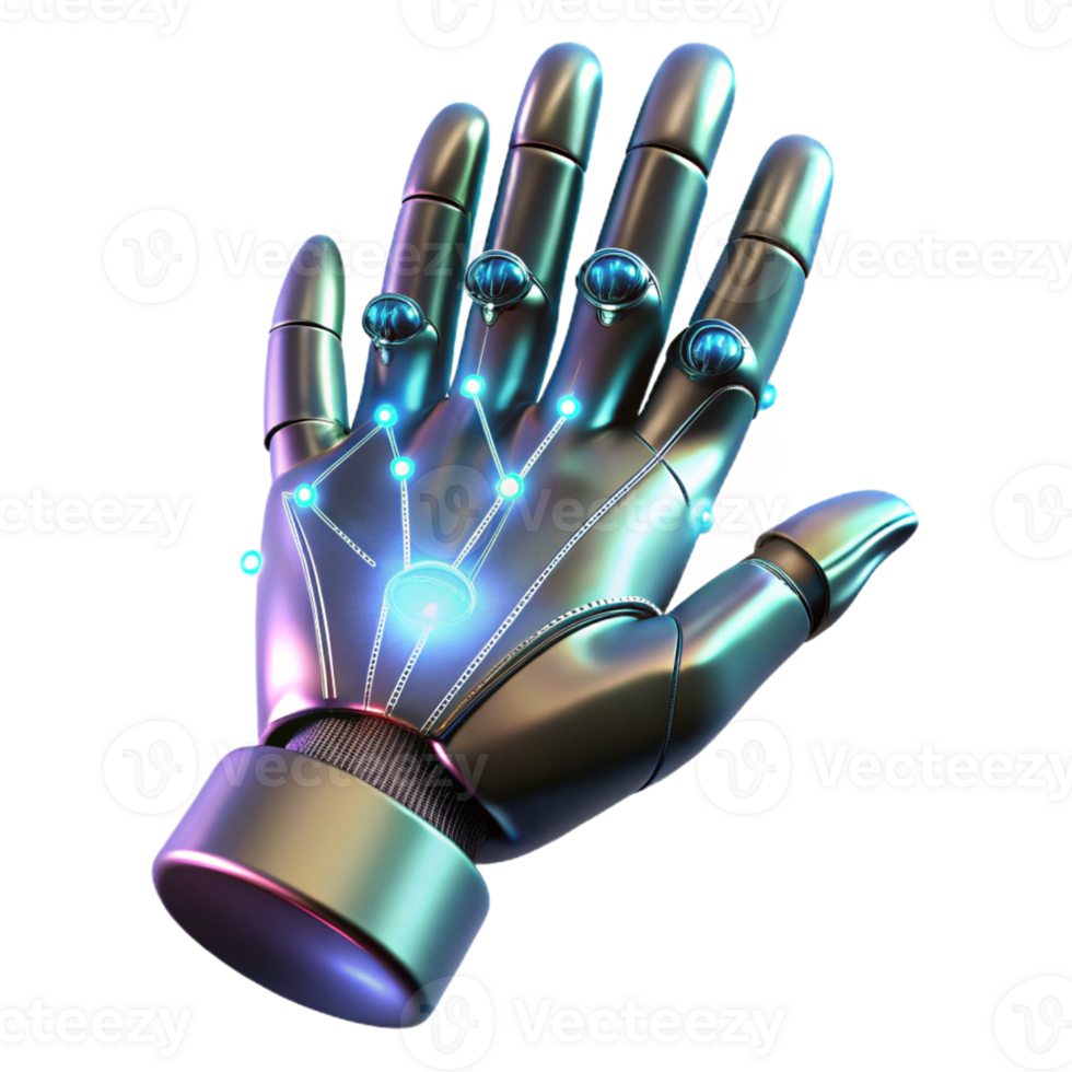 elegant vintage A Cybernetic Hand Reaching out to Touch high quality png
