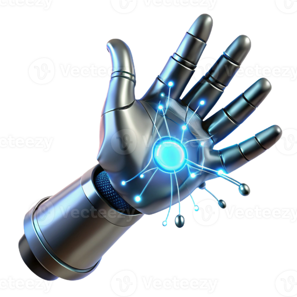 impressive traditional A Cybernetic Hand Reaching out to Touch detailed png