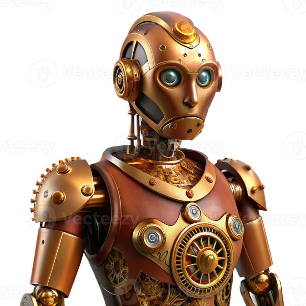 elegant abstract A Humanoid Robot with Intricate 4K png