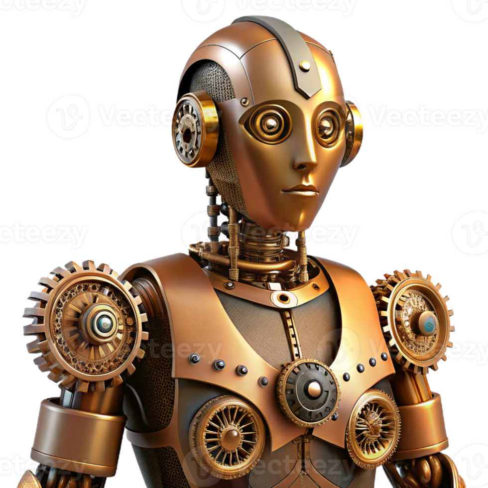 magnificent creative A Humanoid Robot with Intricate high resolution png