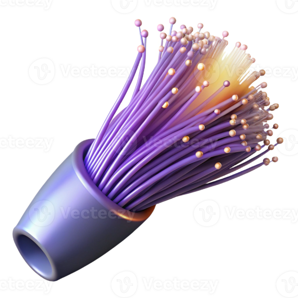 impressive creative A Close Up of a Fiber Optic Cable 4K png