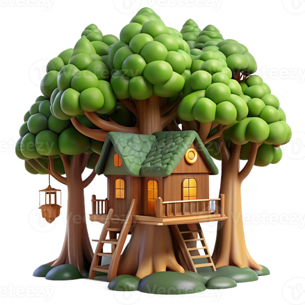 extraordinary rustic A Treehouse Built Into Giant Redwood detailed png