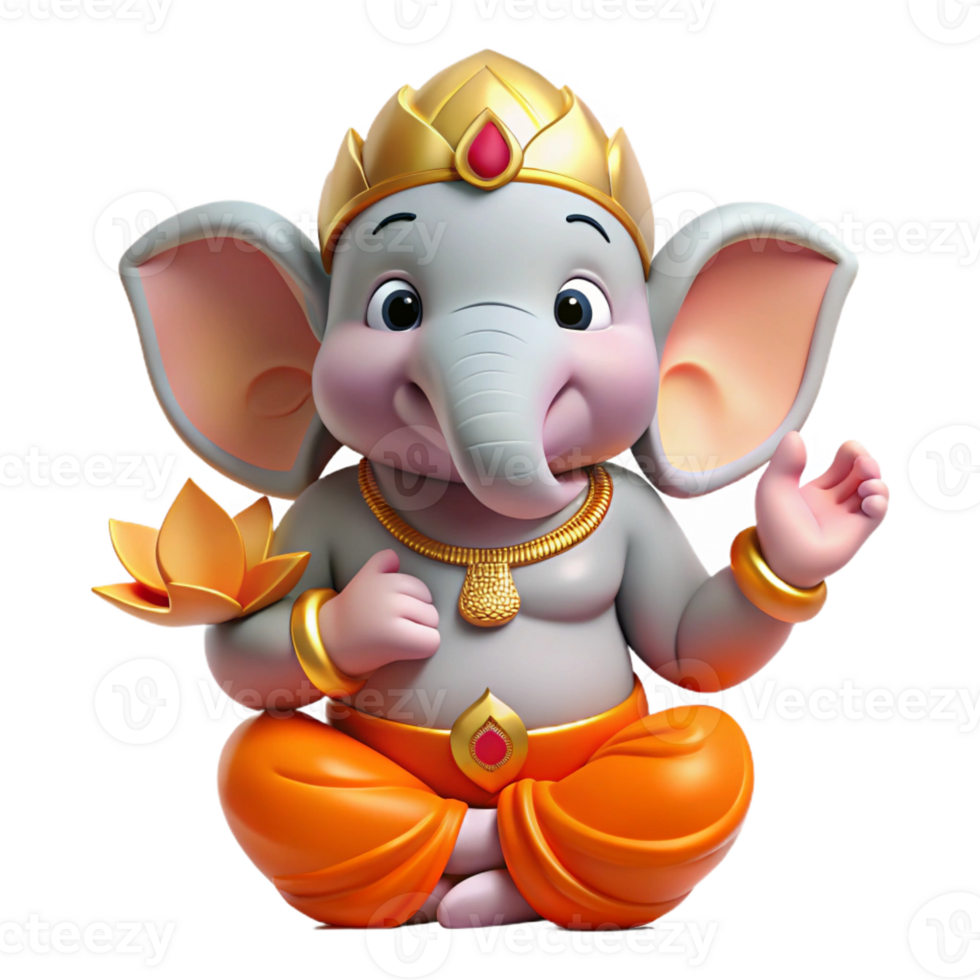 impressive rustic A Benevolent Ganesha the Elephant high resolution png