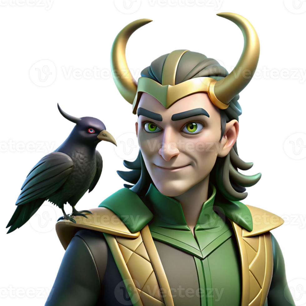 extraordinary classic A Cunning Loki Shapeshifting Into a genuine png