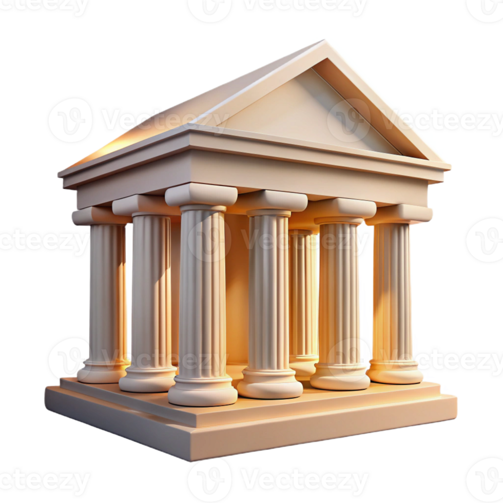 dramatic rustic A Greek Temple with Doric Columns genuine png