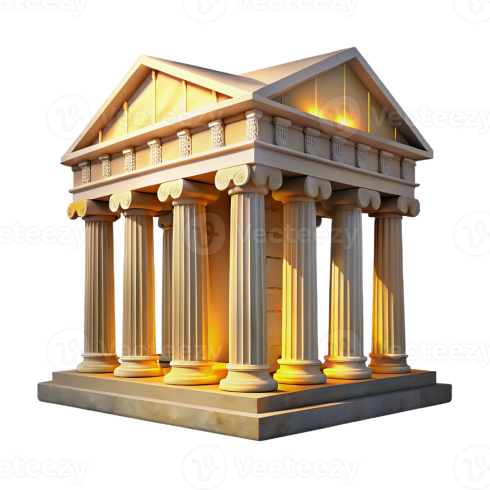 magnificent rustic An Ancient Greek Temple Crumbling premium png