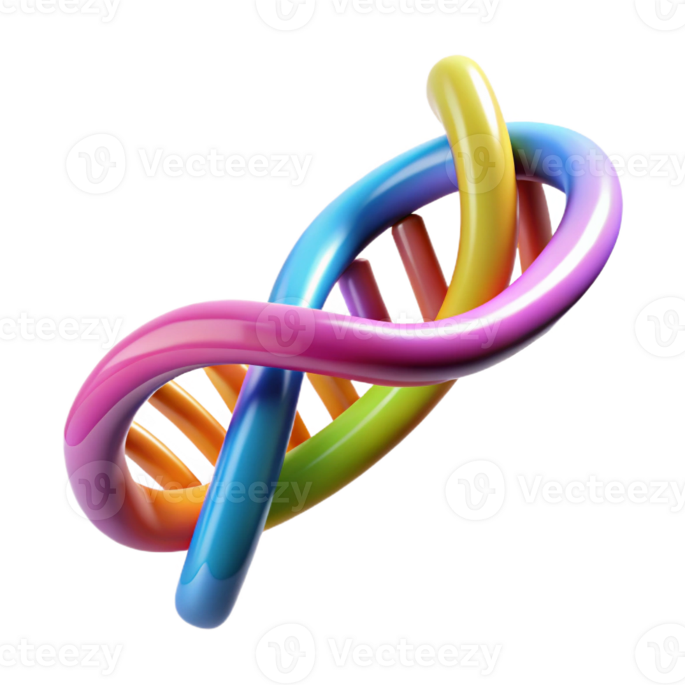 magnificent modern A Dna Strand Visualized As a Glowing detailed png