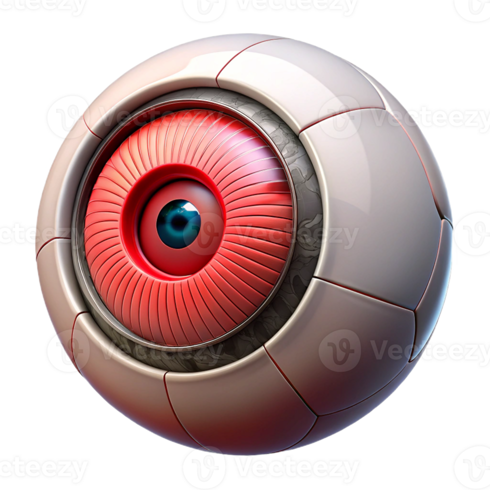 vibrant rustic A Cyborg Eye Close Up Intricate high quality png