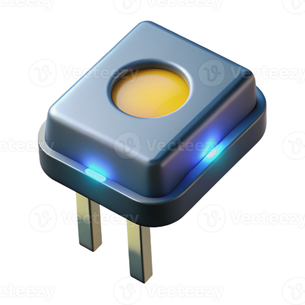 serene modern A Single Glowing Transistor Extreme 4K png
