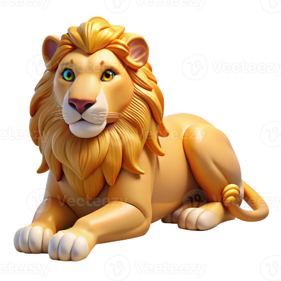 serene rustic A Regal Lion Pride Resting in the original png