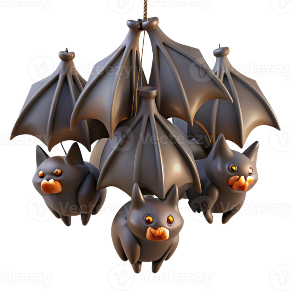 wonderful classic A Colony of Bats Hanging Upside Down in 4K png