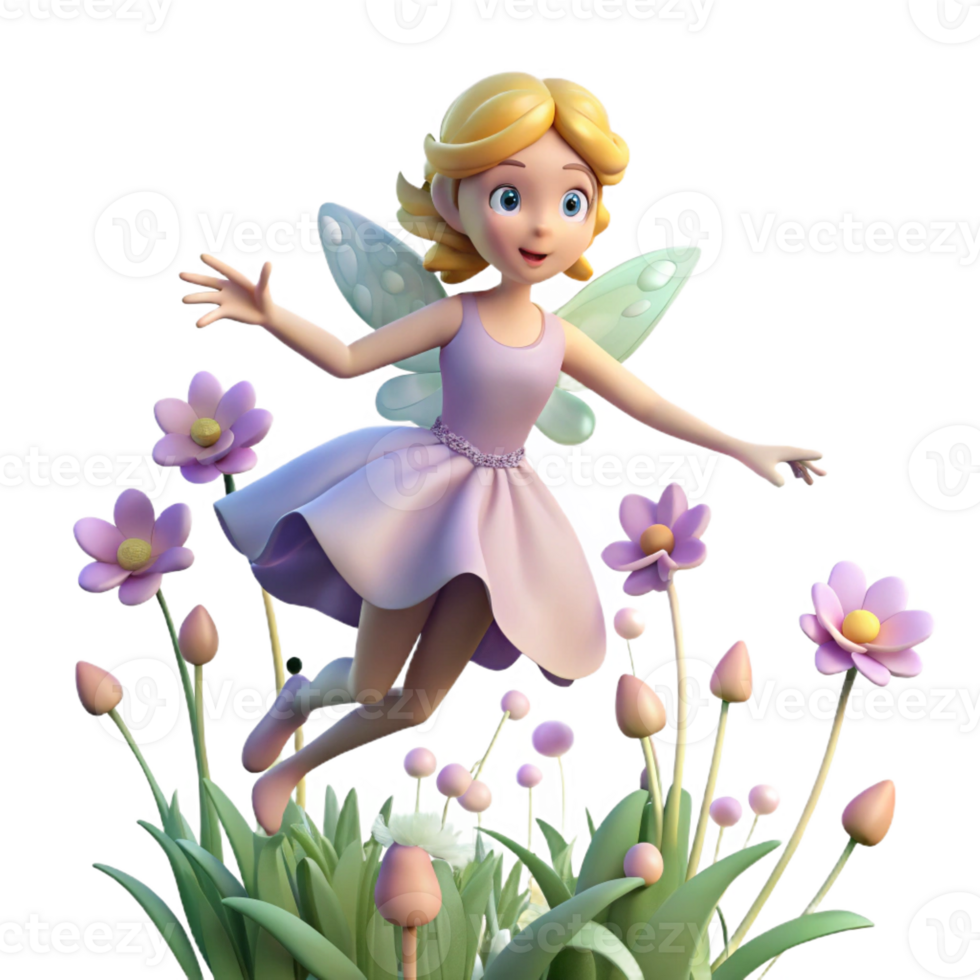 dramatic artistic Sylph Floating in a authentic png