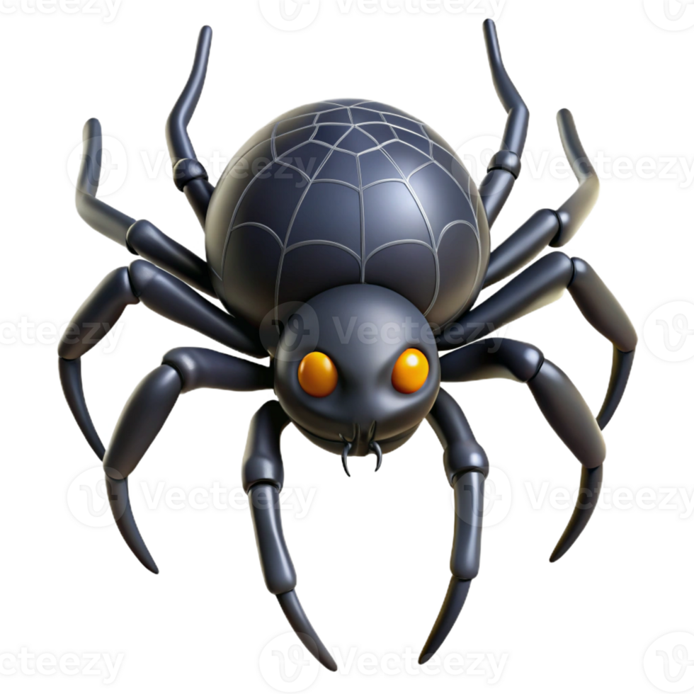 magnificent abstract A Creepy Spider Spinning a Web Dimly premium png