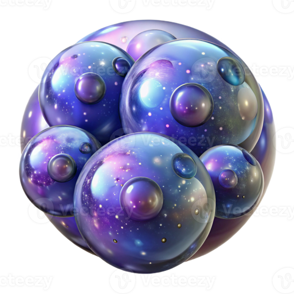 wonderful classic Interlocking Translucent Orbs of 4K png