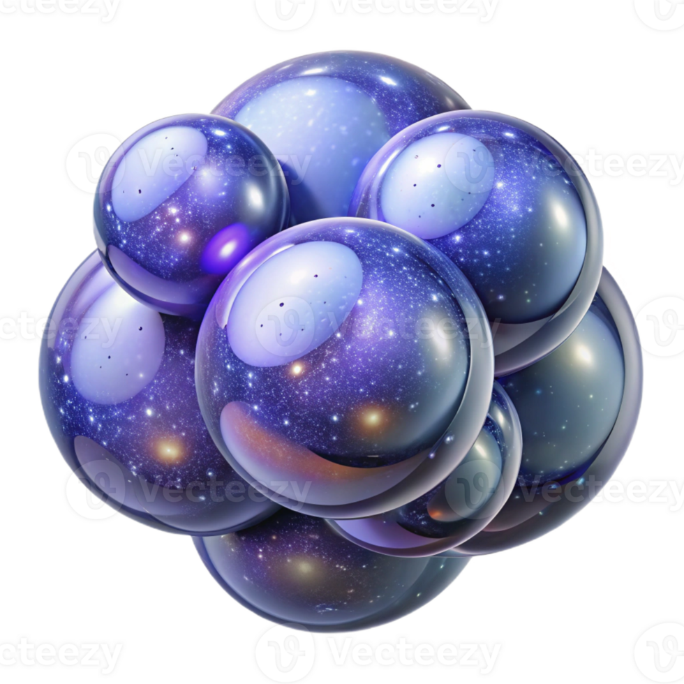 impressive creative Interlocking Translucent Orbs of original png