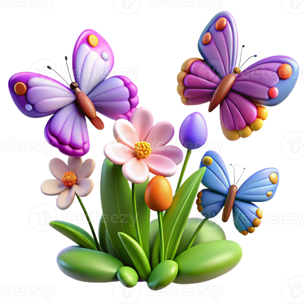 extraordinary contemporary A Group of Butterflies Fluttering Around premium png