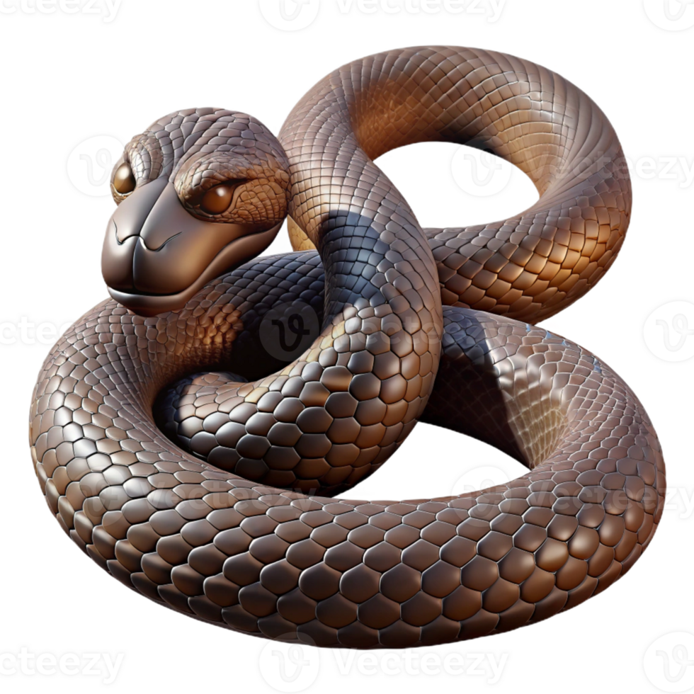 vibrant rustic A Slithering Snake with Intricate exclusive png