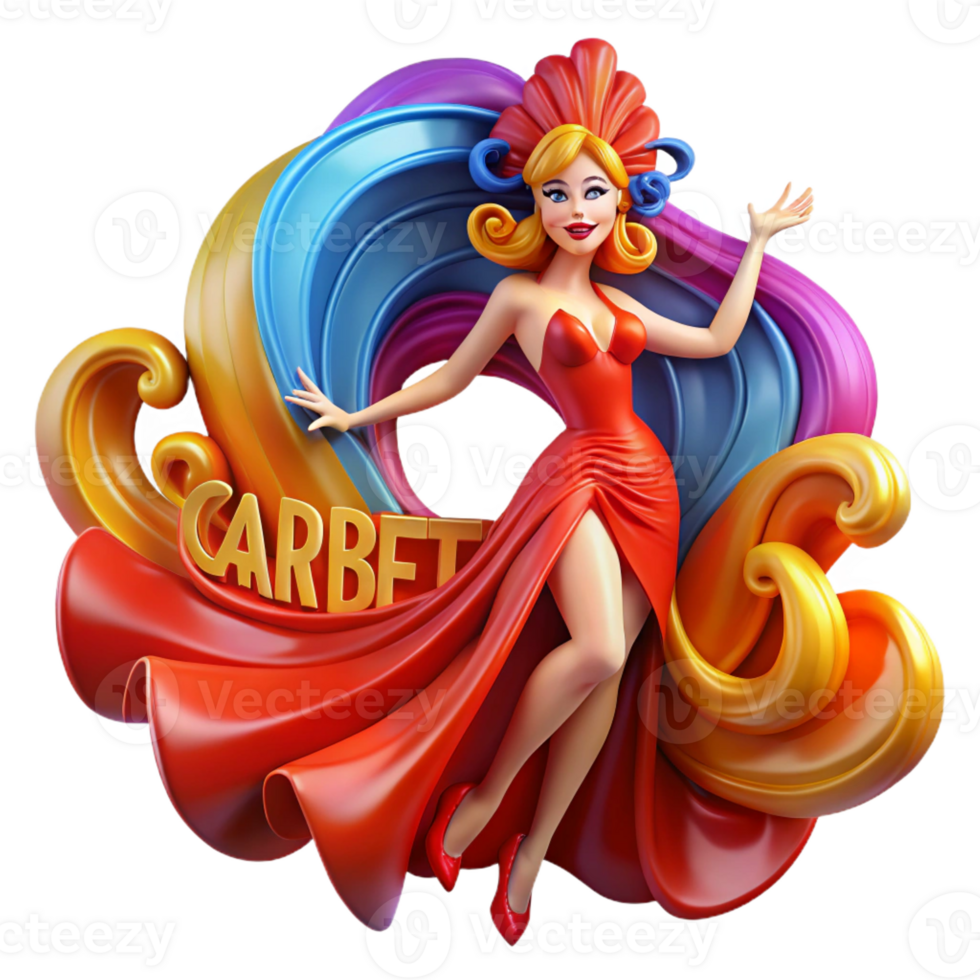 impressive vintage A Vibrant Colorful Art Nouveau Poster high resolution png