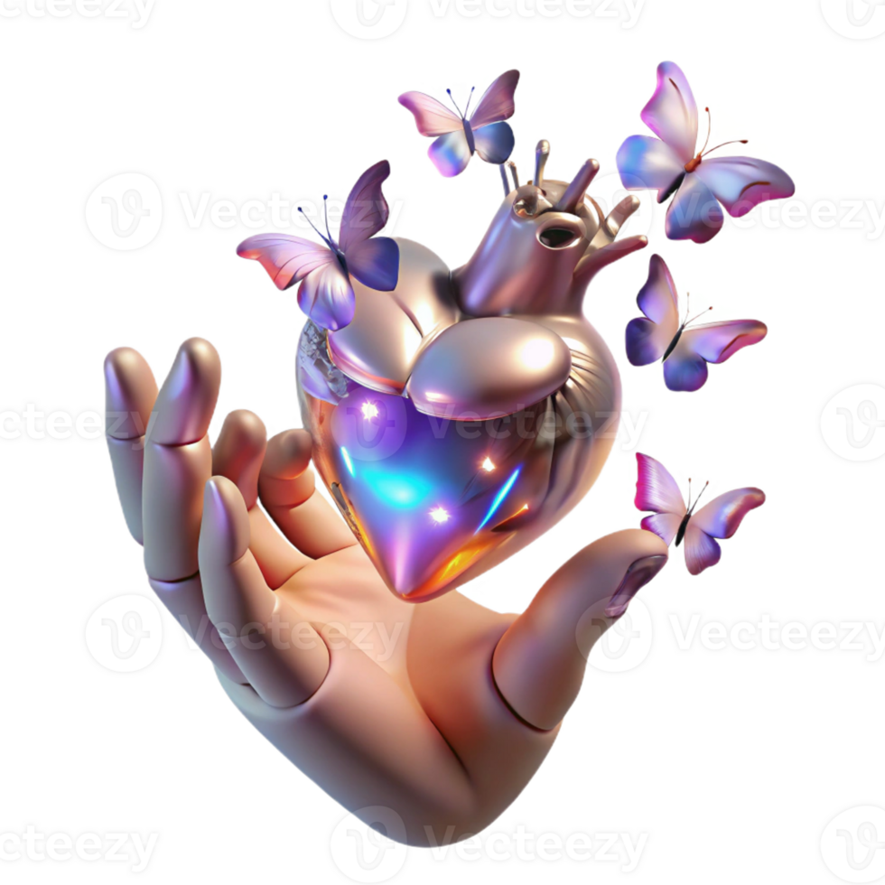 beautiful contemporary A Floating Hand Sculpted from Polished detailed png
