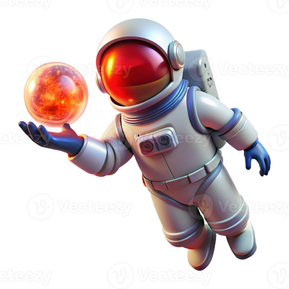 impressive modern A Lone Astronaut Adrift in the Vastness 4K png