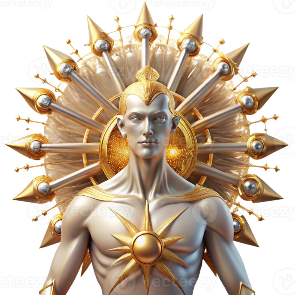 impressive minimalist A Celestial Being Formed from Pure detailed png