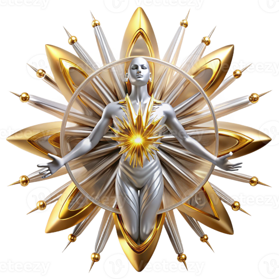 dramatic artistic A Celestial Being Formed from Pure original png