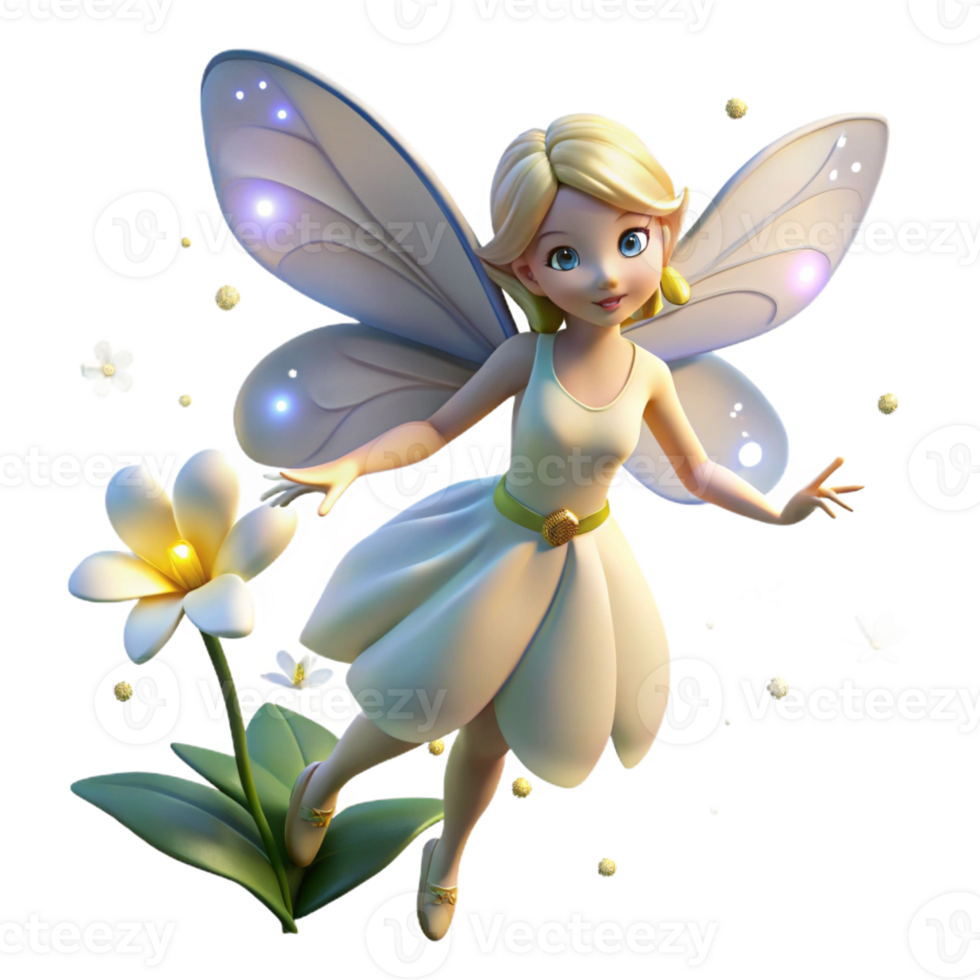dramatic creative A Graceful Fairy with Delicate Iridescent high quality png