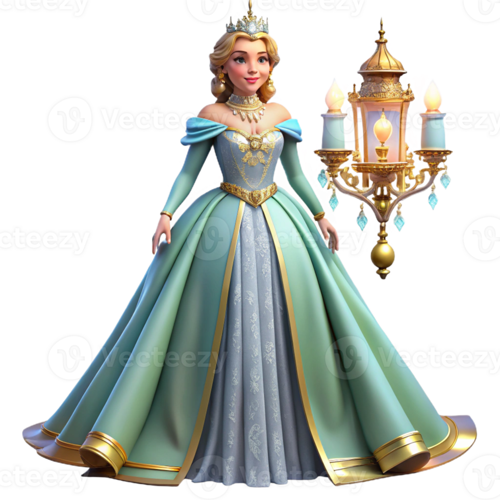 vibrant minimalist A Queen Standing in a Grand high quality png