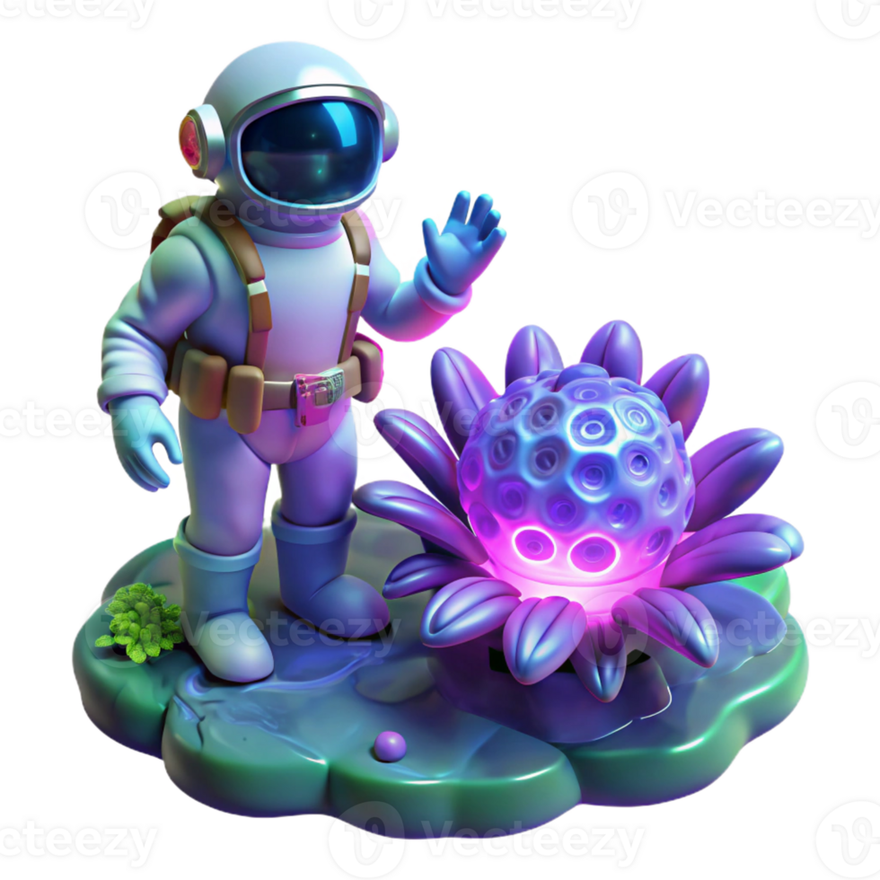 impressive rustic Astronaut Tethered to professional png