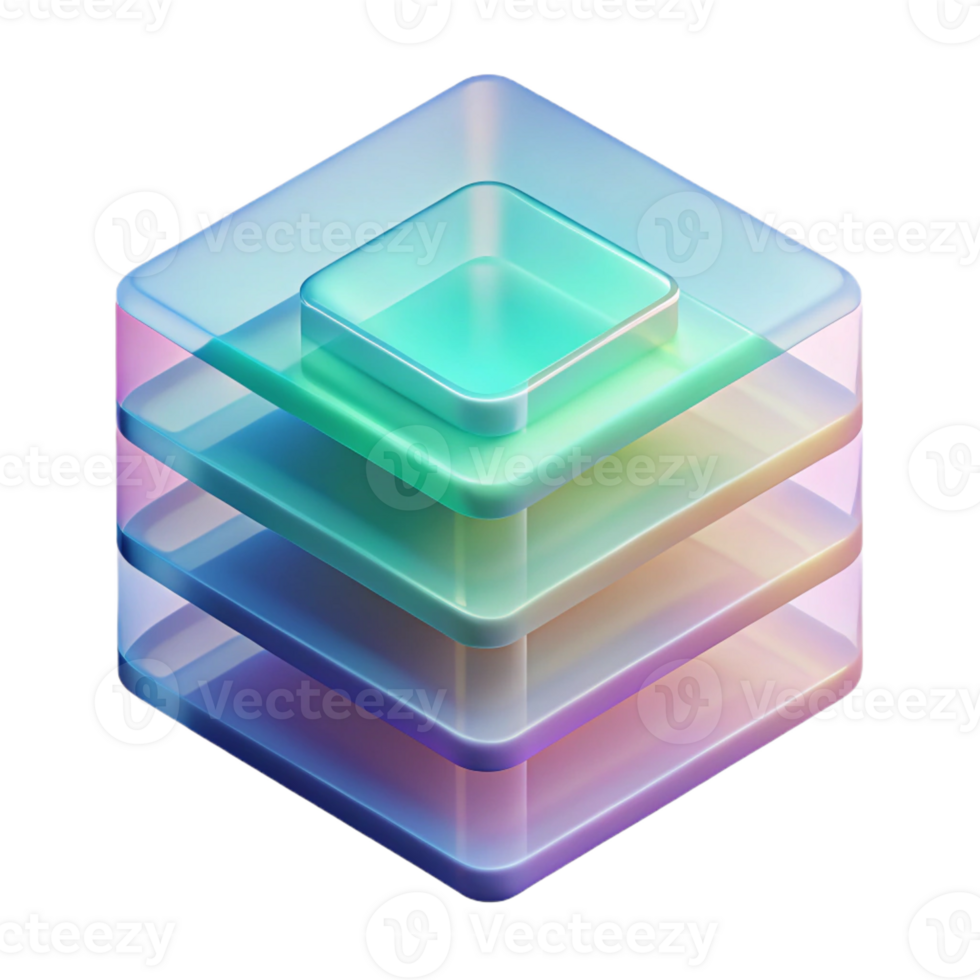vibrant modern A Series of Overlapping Transparent genuine png