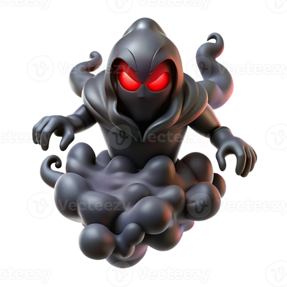 stunning minimalist A Floating Spectral Figure Composed of high quality png