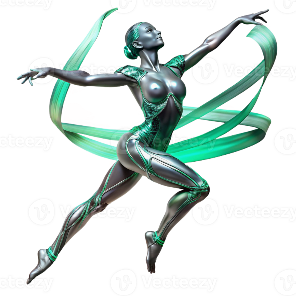 extraordinary contemporary A Graceful Biomechanical Ballerina Her high quality png