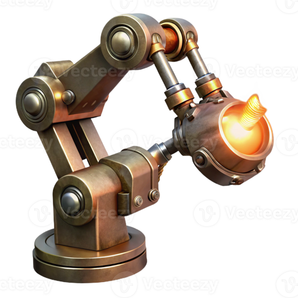 extraordinary creative A Powerful Industrial Robot Arm professional png