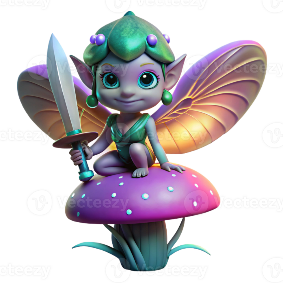 extraordinary traditional A Whimsical Mischievous Pixie with 4K png
