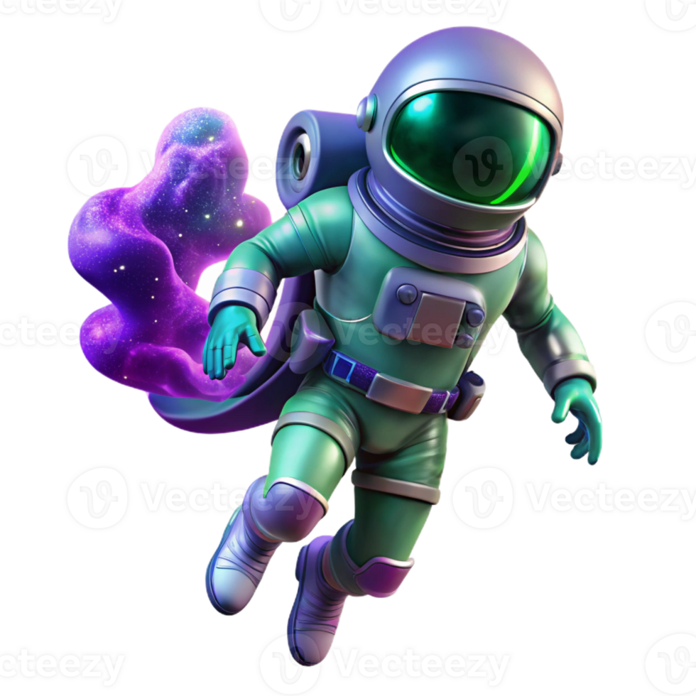serene artistic A Lone Astronaut Clad in a Bioluminescent 4K png
