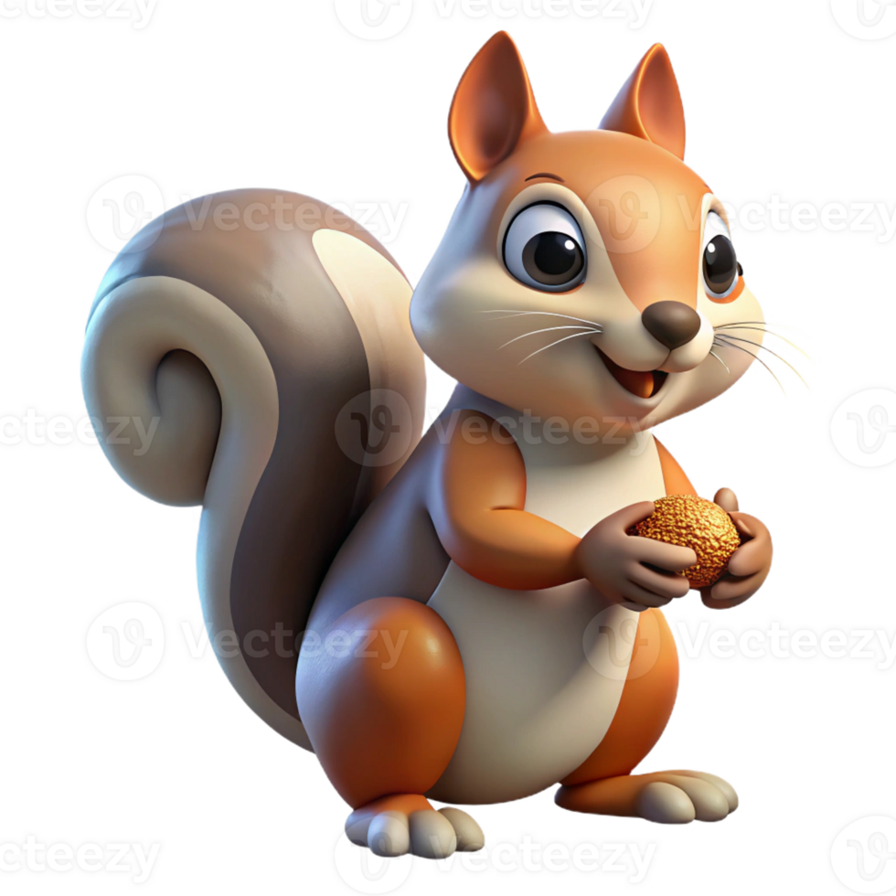 impressive rustic A Curious Squirrel Gathering Nuts in a genuine png