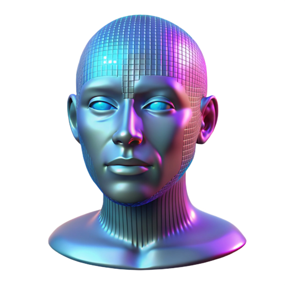 stunning traditional A Holographic Projection of a Human Face exclusive png