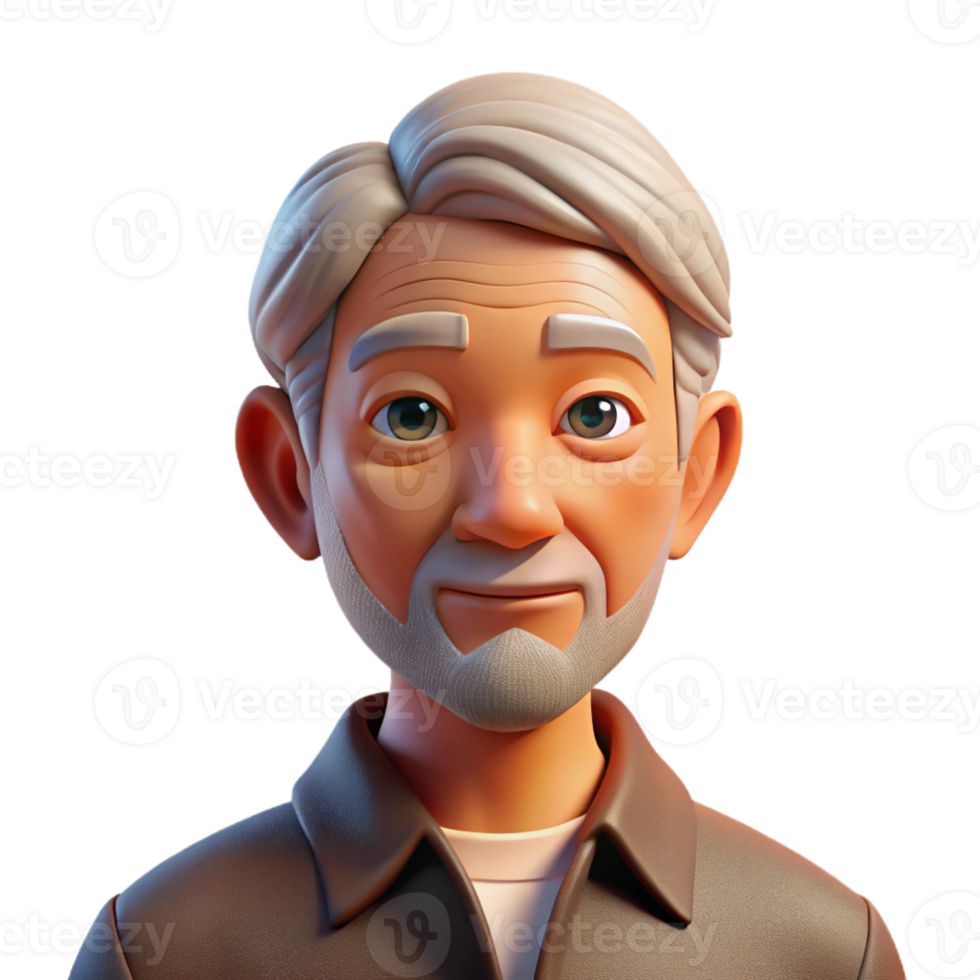 extraordinary vintage Portrait of an Elderly Man with a exclusive png