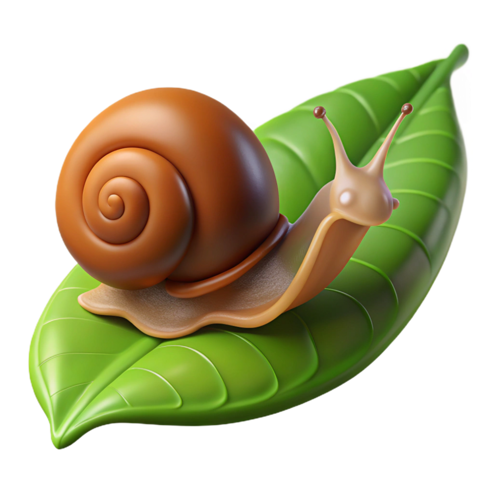 dramatic abstract A Snail Slowly Crawling on a Leaf Macro genuine png