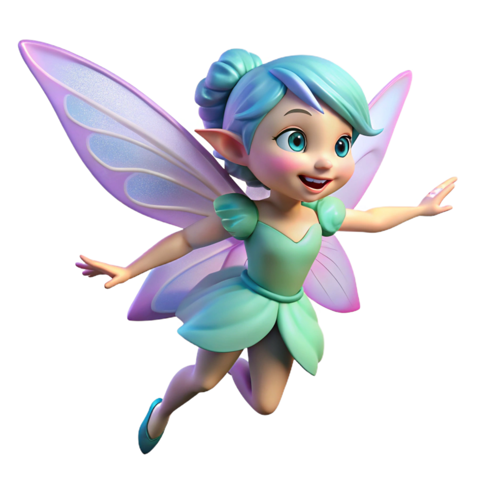 vibrant abstract A Playful Fairy with Iridescent Wings and exclusive png