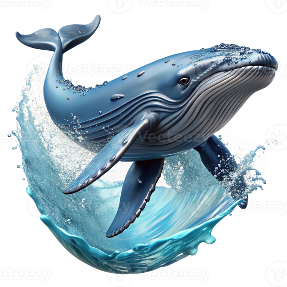 elegant minimalist A Majestic Humpback Whale Breaching the genuine png