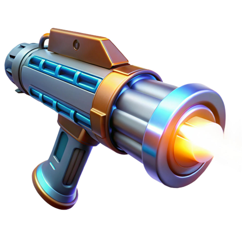 wonderful modern A Futuristic Weapon Firing a Beam of detailed png