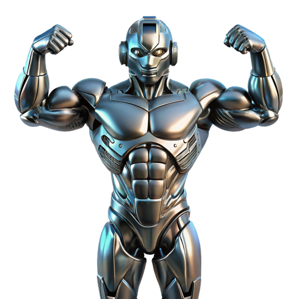 elegant contemporary A Futuristic Exoskeleton Enhancing Human premium png