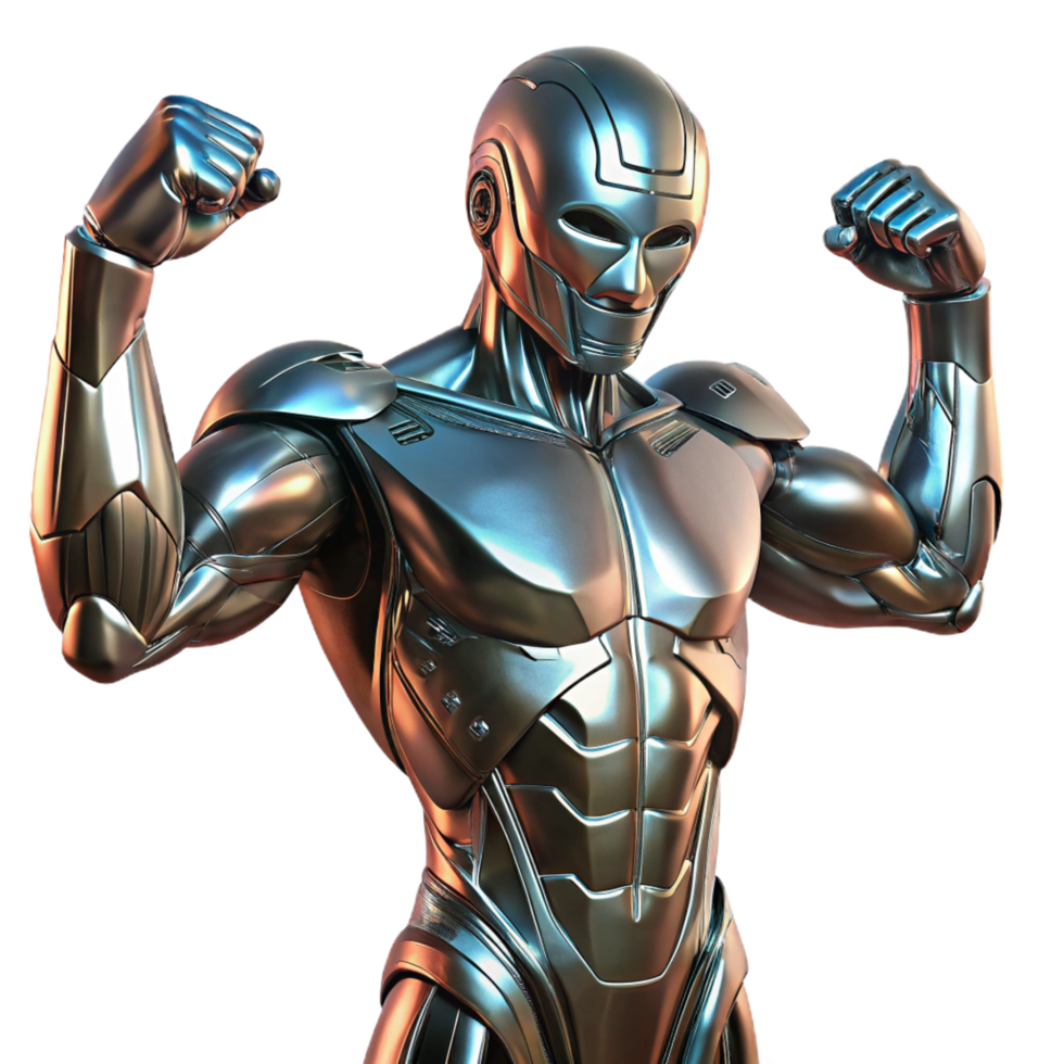 wonderful abstract A Futuristic Exoskeleton Enhancing Human high quality png