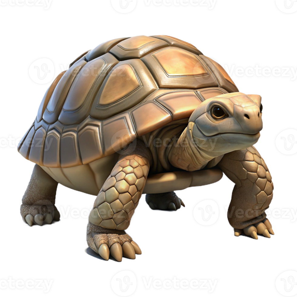 stunning minimalist A Wise Old Tortoise Slowly Walking original png